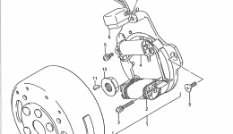 MAGNETO для квадроцикла SUZUKI QuadSport (LT250S)1989 г. 