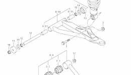 FRONT SUSPENSION ARM for квадроцикла SUZUKI KingQuad (LT-A500XZ)2012 year 