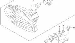 REAR COMBINATION LAMP (LT-A500XZL5 P33) for квадроцикла SUZUKI LT-A500XZ2015 year 