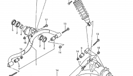 REAR SUSPENSION ARM для квадроцикла SUZUKI King Quad (LT-F4WDX)1994 г. 