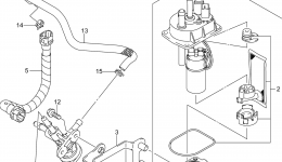 Топливный насос для квадроцикла SUZUKI LT-F400F2014 г. 