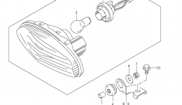 REAR COMBINATION LAMP (LT-A500XL3 E33) for квадроцикла SUZUKI KingQuad (LT-A500XZ)2013 year 