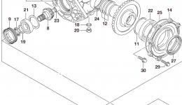FINAL BEVEL GEAR (REAR) для квадроцикла SUZUKI LT-A750X2015 г. 