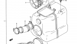 AIR CLEANER (MODEL M/N) for квадроцикла SUZUKI QuadRacer (LT250R)1991 year 