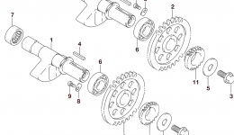 Crank Balancer for квадроцикла SUZUKI LT-A750X2015 year 