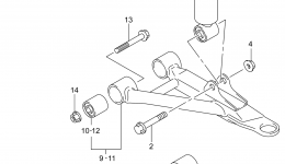 SUSPENSION ARM (LT-F400FL4 P33) for квадроцикла SUZUKI LT-F400F2014 year 