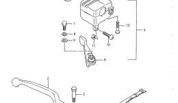 RIGHT HANDLE SWITCH (MODEL H/J/K/L) для квадроцикла SUZUKI QuadRunner (LT230E)1992 г. 