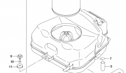 AIR CLEANER для квадроцикла SUZUKI LT-A500XZ2015 г. 