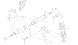 SUSPENSION ARM for квадроцикла SUZUKI QuadMaster (LT-A50)2003 year 