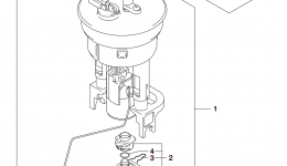 Топливный насос для квадроцикла SUZUKI LT-A500XP2015 г. 