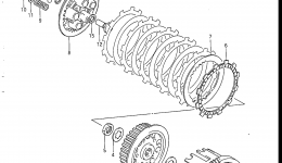 Устройство сцепления для квадроцикла SUZUKI LT230S1985 г. 