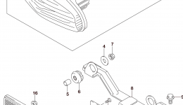 REAR COMBINATION LAMP (LT-A500XPZL5 P28) для квадроцикла SUZUKI LT-A500XPZ2015 г. 