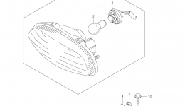REAR COMBINATION LAMP (LT-A750XPZ L1 E33) для квадроцикла SUZUKI KingQuad (LT-A750XP)2011 г. 