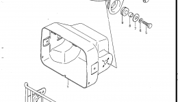 HEADLAMP HOUSING (MODEL F/G) для квадроцикла SUZUKI LT230S1988 г. 