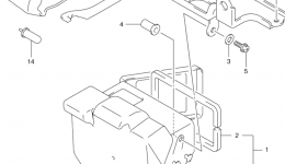 REAR BOX для квадроцикла SUZUKI Eiger 4WD (LT-F400F)2002 г. 