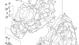 Крышка картера для квадроцикла SUZUKI LT-A500XZ2015 г. 