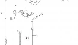 Румпель (рукоятка управления) для квадроцикла SUZUKI LT-A750XP2015 г. 
