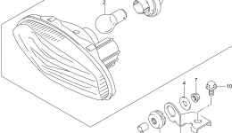 REAR COMBINATION LAMP (LT-A750XZL4 P33) for квадроцикла SUZUKI LT-A750XZ2014 year 