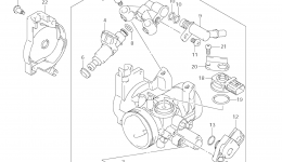 THROTTLE BODY (MODEL K9) for квадроцикла SUZUKI QuadRacer (LT-R450)2009 year 
