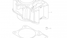 Блок цилиндров для квадроцикла SUZUKI KingQuad (LT-A500XP)2012 г. 