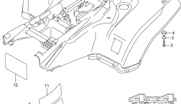 REAR FENDER (LT-A750XPL4 P33) for квадроцикла SUZUKI LT-A750XP2014 year 