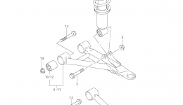 SUSPENSION ARM для квадроцикла SUZUKI KingQuad (LT-A400F)2011 г. 