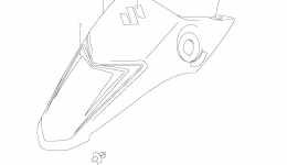 CENTER FENDER (MODEL K6) for квадроцикла SUZUKI QuadSport (LT-Z50)2009 year 