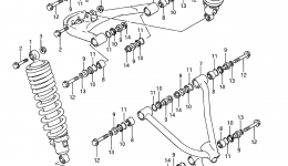 SUSPENSION ARM (MODEL F/G) для квадроцикла SUZUKI QuadRacer (LT250R)1988 г. 