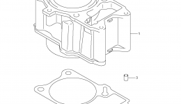 Блок цилиндров для квадроцикла SUZUKI KingQuad (LT-A500X)2013 г. 