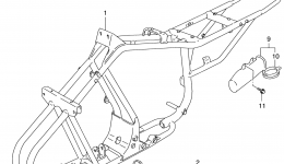FRAME для квадроцикла SUZUKI QuadSport (LT80)1998 г. 