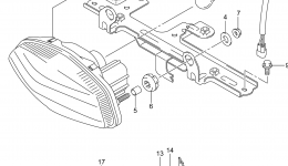 REAR COMBINATION LAMP (LT-F400FZL4 P28) для квадроцикла SUZUKI LT-F400FZ2014 г. 