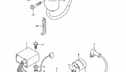 Electrical for квадроцикла SUZUKI QuadRunner (LT160E)1990 year 
