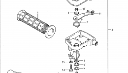 BRAKE LEVER для квадроцикла SUZUKI QuadRacer (LT500R)1989 г. 