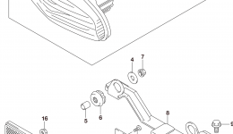 REAR COMBINATION LAMP (LT-A750XZL5 P28) для квадроцикла SUZUKI LT-A750XZ2015 г. 