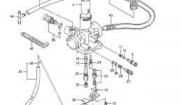 Карбюратор для квадроцикла SUZUKI QuadRunner (LT-F160)1992 г. 