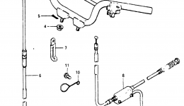 Handlebar - Cable for квадроцикла SUZUKI ALT501983 year 