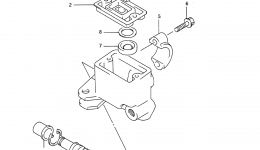 FRONT MASTER CYLINDER (MODEL M/N) for квадроцикла SUZUKI QuadRacer (LT250R)1992 year 