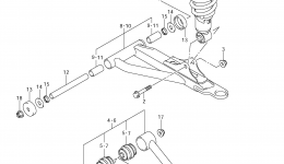 FRONT SUSPENSION ARM for квадроцикла SUZUKI KingQuad (LT-A500X)2013 year 