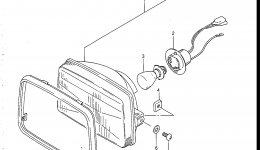 HEADLAMP (MODEL F/G/H) для квадроцикла SUZUKI LT1851986 г. 