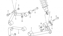 FRONT SUSPENSION ARM для квадроцикла SUZUKI QuadRunner (LT-4WD)1996 г. 