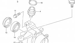 STEERING KNUCKLE (LT-F400FZL4 P33) for квадроцикла SUZUKI LT-F400FZ2014 year 