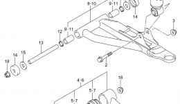 FRONT SUSPENSION ARM for квадроцикла SUZUKI LT-A750X2014 year 