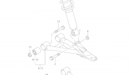 SUSPENSION ARM for квадроцикла SUZUKI Vinson 4WD (LT-F500FC)2006 year 