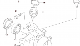 STEERING KNUCKLE (LT-F400FL5 P33) for квадроцикла SUZUKI LT-F400F2015 year 