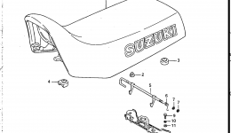 SEAT для квадроцикла SUZUKI LT-F2301986 г. 