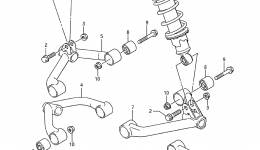 SUSPENSION ARM for квадроцикла SUZUKI QuadRunner (LT-F250)1995 year 