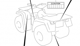LABEL (MODEL W) for квадроцикла SUZUKI QuadRunner 4WD (LT-F500F)2000 year 