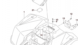 REAR FENDER (LT-A400FL5 P28) для квадроцикла SUZUKI LT-A400F2015 г. 