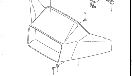 HEADLAMP HOUSING (MODEL H/J) для квадроцикла SUZUKI LT230S1987 г. 