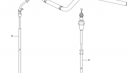 Румпель (рукоятка управления) для квадроцикла SUZUKI KingQuad (LT-A400FZ)2013 г. 